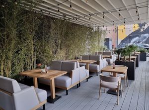 Outdoor seating  at Tanuki in Tashkent