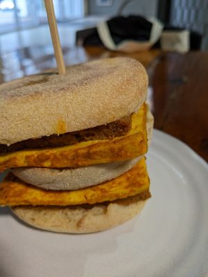 Breakfast Sandwich at Yates Coffee Bar in Victoria