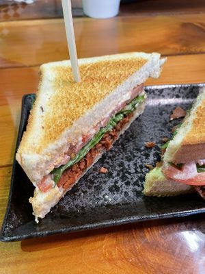 BLT sandwich   at Yates Coffee Bar in Victoria