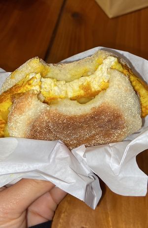 cheezy sandwich  at Yates Coffee Bar in Victoria