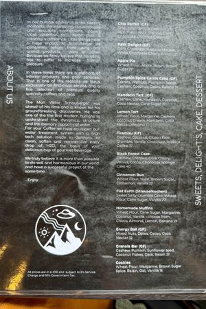 Menu  at Schauberger in Ubud