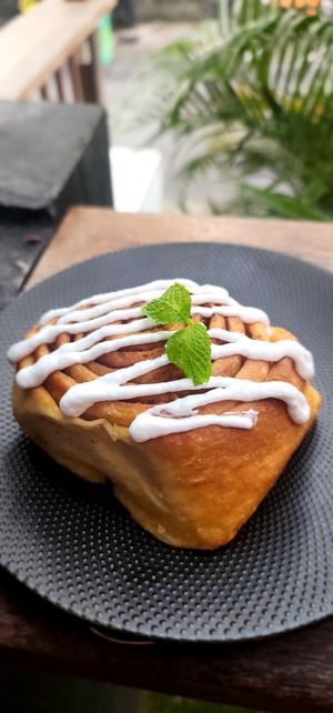 Cinnamon Scroll w/Coconut cream at Schauberger in Ubud