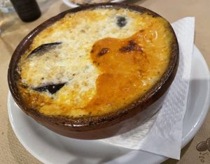 Vegan moussaka!  at San Allote in Rhodes