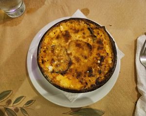 Vegan Moussaka at San Allote in Rhodes