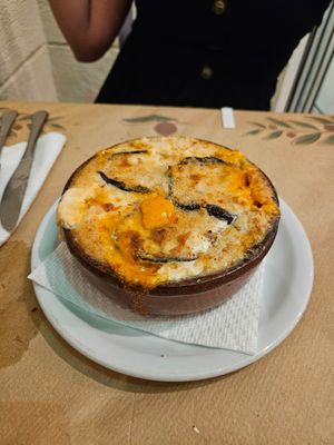 Vegan Moussaka at San Allote in Rhodes