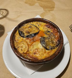 Vegan Moussaka at San Allote in Rhodes