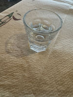 Complimentary ouzo !  at San Allote in Rhodes