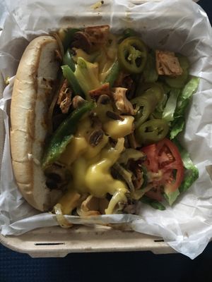 A couple more slices of tomatoes, please.  But, overall, a big tasty sandwich! at The Social Vegan - SV Lounge - Maybe closed in Tallahassee