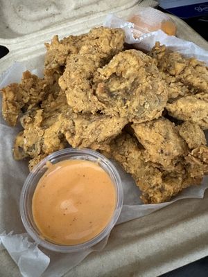 Fried Oyster Mushrooms   at The Social Vegan - SV Lounge - Maybe closed in Tallahassee