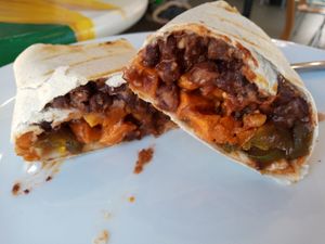Vegan Sweet Heat Burrito  at Sunflour Cafe & Collective in Wichita