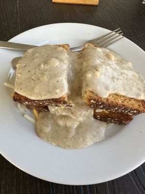Vegan Southern Gravy Melt  at Sunflour Cafe & Collective in Wichita