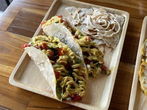 Tacos, 80,000 kip on their own or as part of the Tex-Mex combo.  at Oon Jai Marketplace in Vientiane