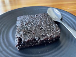 Brownie, 20,000 kip or a part of the sandwich combo.  at Oon Jai Marketplace in Vientiane