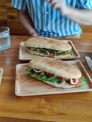 Sandwiches at Oon Jai Marketplace in Vientiane