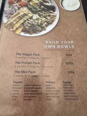 Menu #Veganuary at Oon Jai Marketplace in Vientiane