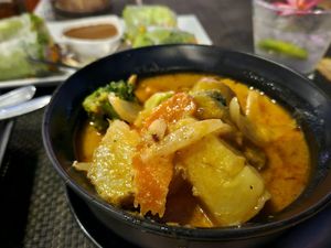 Massaman curry - delicious at Seaflower Bungalows in Koh Phangan