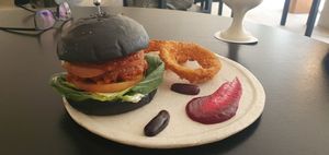 Their signature burger at ARP - 아르프 in Busan