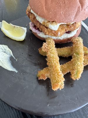 Tofu cutlet burger  at ARP - 아르프 in Busan