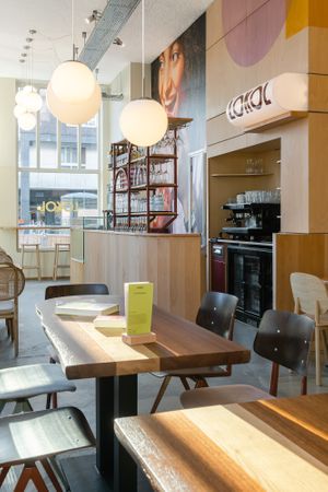 Great specialty coffee by Giraffe at LOKOL in Amsterdam
