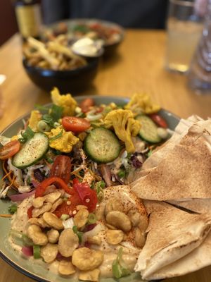 Hummus salad bowl  at LOKOL in Amsterdam