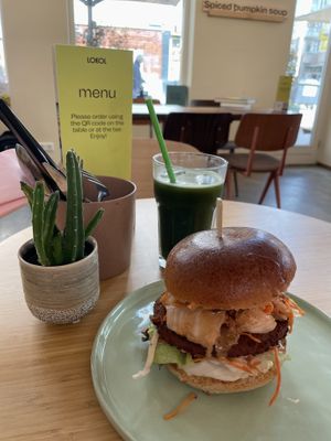 Kimchi burger  at LOKOL in Amsterdam