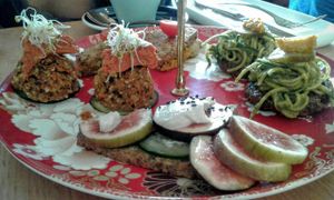 Raw high tea at Sadhana Kitchen in Enmore