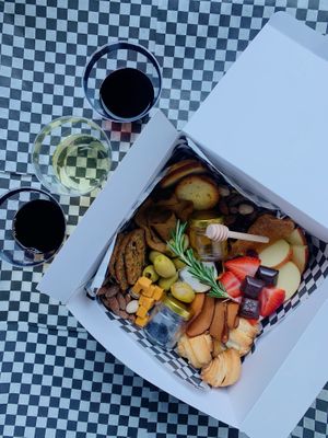Vegan charcuterie box + wine pairing class at Yellow & Lavender  in Nashville