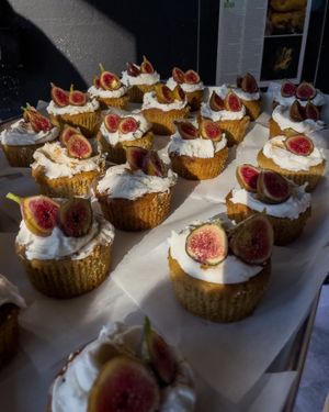 Brown Sugar Fig Cupcakes (GF) at Yellow & Lavender  in Nashville