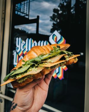 La playa croissant sandwich. at Yellow & Lavender  in Nashville