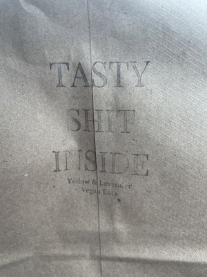 To-go bag  at Yellow & Lavender  in Nashville