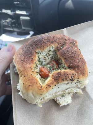 Roasted tomato brioche  at Yellow & Lavender  in Nashville