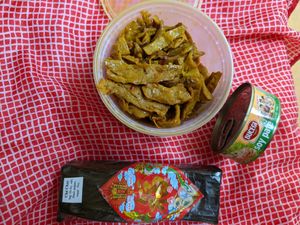 Some a pint of mock meat, a vegan sausage and some pate. With my lunch, I spent $31. at Dieu Huong in Falls Church