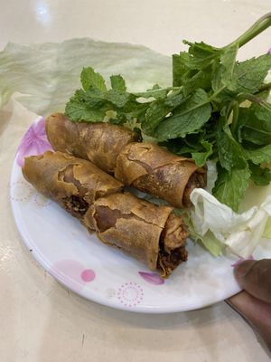 Egg roll at Dieu Huong in Falls Church