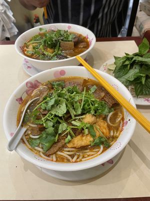 #5 Spicy noodle soup  at Dieu Huong in Falls Church