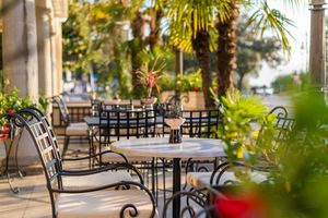 Cafe Strauss exterior at Café Strauss in Opatija