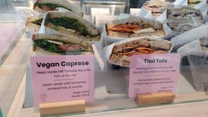 2 vegans sandwichs options at KoRo Café in Berlin