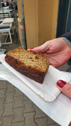 Vegan banana chocolate bread at KoRo Café in Berlin