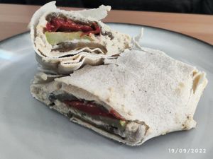 Wrap at Seed Cuisine in Bucharest