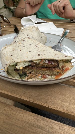 Zucchini balls wrap  at Seed Cuisine in Bucharest