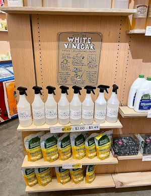 Our cleaning section that is also a part of our reusable jar/container program    at Horseradish in Brooklyn