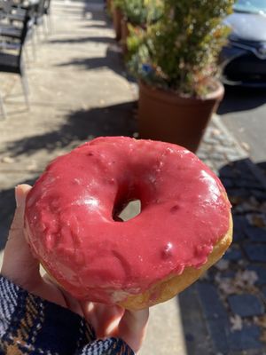 Hibiscus donut  at Dottie's Donuts - Rochelle Ave in Philadelphia