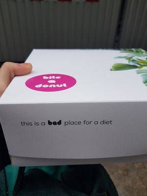 Their donut box :P at Bite a Donut - Świdnicka in Wroclaw