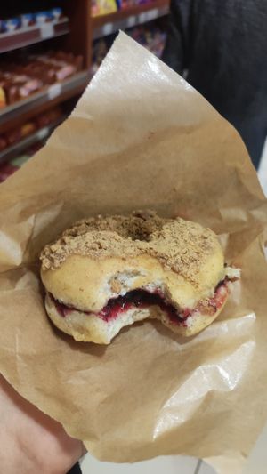 cranberry jam and cinnamon doughnut at Bite a Donut - Świdnicka in Wroclaw