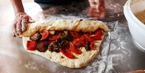 Making off by our mother at PiranArt Restaurant & Gelateria & Caffeteria in Piran