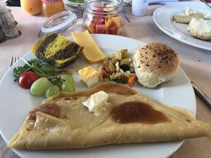 Vegan Buffet serving  at PiranArt Restaurant & Gelateria & Caffeteria in Piran