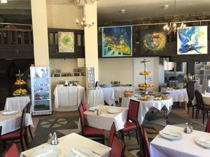 More interior with buffet.  at PiranArt Restaurant & Gelateria & Caffeteria in Piran