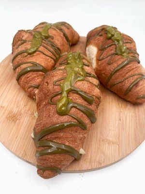 The best pistachio croissants. at PiranArt Restaurant & Gelateria & Caffeteria in Piran