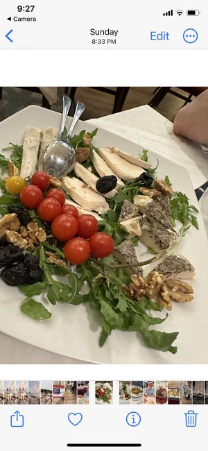 Homemade vegan cheeses so good!!!  at PiranArt Restaurant & Gelateria & Caffeteria in Piran