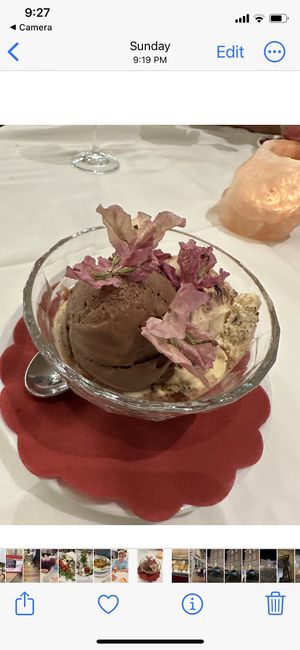 Chocolate & tiramisu ice cream   at PiranArt Restaurant & Gelateria & Caffeteria in Piran