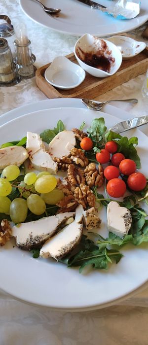 Cheese plate (i already started eating) at PiranArt Restaurant & Gelateria & Caffeteria in Piran